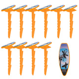 Maxbell 10Pcs Beach Towel Clips Picnic Mat Clips for Poolside Lounging Travel Orange