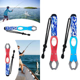 Maxbell Fish Lip Gripper Built in Scale Maximum 39lb Portable with Strap Fish Scales Blue