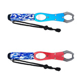 Maxbell Fish Lip Gripper Built in Scale Maximum 39lb Portable with Strap Fish Scales Blue