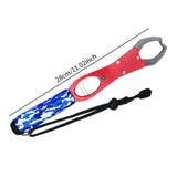 Maxbell Fish Lip Gripper Built in Scale Maximum 39lb Portable with Strap Fish Scales Red