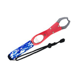 Maxbell Fish Lip Gripper Built in Scale Maximum 39lb Portable with Strap Fish Scales Red