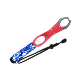 Maxbell Fish Lip Gripper Built in Scale Maximum 39lb Portable with Strap Fish Scales Red