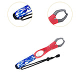 Maxbell Fish Lip Gripper Built in Scale Maximum 39lb Portable with Strap Fish Scales Red