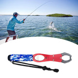 Maxbell Fish Lip Gripper Built in Scale Maximum 39lb Portable with Strap Fish Scales Red