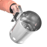 Maxbell Barbecue Chimney Starter Wooden Handle for Kitchen Travelling Indoor Outdoor