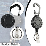 Maxbell Retractable Keychain Badge Reel Clip Keychain for Daily Use Picnic Men Women