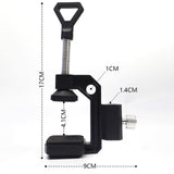 Maxbell Desktop Bracket C Clamp Portable Accessory Aluminum Alloy Compact Desk Clamp
