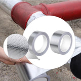 Maxbell Fiberglass Aluminum Foil Tape 5M Heat Shield Tape for Metal Repair Auto Pipe 3cm Width