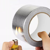 Maxbell Fiberglass Aluminum Foil Tape 5M Heat Shield Tape for Metal Repair Auto Pipe 3cm Width