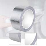 Maxbell Fiberglass Aluminum Foil Tape 5M Heat Shield Tape for Metal Repair Auto Pipe 5cm Width