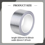 Maxbell Fiberglass Aluminum Foil Tape 5M Heat Shield Tape for Metal Repair Auto Pipe 5cm Width
