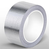 Maxbell Fiberglass Aluminum Foil Tape 5M Heat Shield Tape for Metal Repair Auto Pipe 5cm Width
