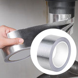 Maxbell Fiberglass Aluminum Foil Tape 5M Heat Shield Tape for Metal Repair Auto Pipe 5cm Width