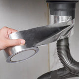 Maxbell Fiberglass Aluminum Foil Tape 5M Heat Shield Tape for Metal Repair Auto Pipe 5cm Width