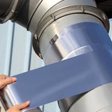 Maxbell Fiberglass Aluminum Foil Tape 5M Heat Shield Tape for Metal Repair Auto Pipe 5cm Width