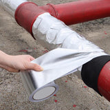 Maxbell Fiberglass Aluminum Foil Tape 5M Heat Shield Tape for Metal Repair Auto Pipe 5cm Width