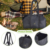 Maxbell Firewood Storage Bag Handbag Firewood Carrier for Hiking Camping Backpacking