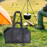 Maxbell Firewood Storage Bag Handbag Firewood Carrier for Hiking Camping Backpacking
