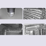 Maxbell Fiberglass Aluminum Foil Tape Fireproof Duct Tape for Auto Vent Metal Repair 3cm Width