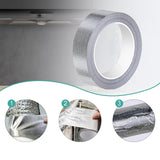 Maxbell Fiberglass Aluminum Foil Tape Fireproof Duct Tape for Auto Vent Metal Repair 3cm Width