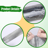 Maxbell Fiberglass Aluminum Foil Tape Fireproof Duct Tape for Auto Vent Metal Repair 5cm Width