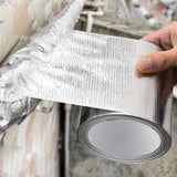 Maxbell Fiberglass Aluminum Foil Tape Fireproof Duct Tape for Auto Vent Metal Repair 5cm Width