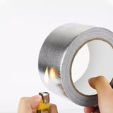 Maxbell Fiberglass Aluminum Foil Tape Fireproof Duct Tape for Auto Vent Metal Repair 5cm Width