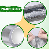 Maxbell Fiberglass Aluminum Foil Tape 20M Sealing and Patching for Auto Metal Repair 10cm Width