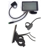 Maxbell Electric Bike LCD Display 22.2mm Dia Handlebar Accessories LCD Display Meter