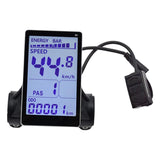 Maxbell Electric Bike LCD Display 22.2mm Dia Handlebar Accessories LCD Display Meter