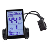 Maxbell Electric Bike LCD Display 22.2mm Dia Handlebar Accessories LCD Display Meter
