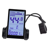 Maxbell Electric Bike LCD Display 22.2mm Dia Handlebar Accessories LCD Display Meter