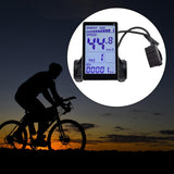 Maxbell Electric Bike LCD Display 22.2mm Dia Handlebar Accessories LCD Display Meter