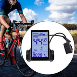 Maxbell Electric Bike LCD Display 22.2mm Dia Handlebar Accessories LCD Display Meter