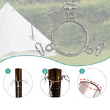 Maxbell Chimney Pipe Bracket Household Accessory Heat Resistant Sturdy for Stability 70mm