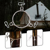 Maxbell Chimney Pipe Bracket Household Accessory Heat Resistant Sturdy for Stability 70mm