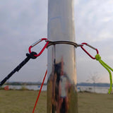 Maxbell Chimney Pipe Bracket Ring Portable Fixing Tool Outdoor Camping for Wind Rope 6cm