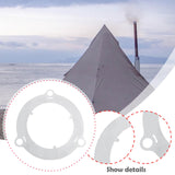 Maxbell Chimney Pipe Bracket Ring Portable Fixing Tool Outdoor Camping for Wind Rope 7cm