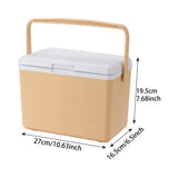 Maxbell Insulated Cooler Box 3L Carrier Thermal for Indoor Outdoor Household Fishing yellow