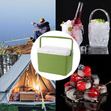 Maxbell Insulated Cooler Box 3L Carrier Thermal for Indoor Outdoor Household Fishing green