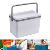 Maxbell Insulated Cooler Box 3L Carrier Thermal for Indoor Outdoor Household Fishing white