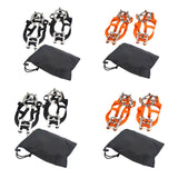Maxbell Winter Shoe Crampons Gift Portable Shoe Grips for Ice Fishing