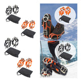 Maxbell Winter Shoe Crampons Gift Portable Shoe Grips for Ice Fishing