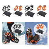 Maxbell Winter Shoe Crampons Gift Portable Shoe Grips for Ice Fishing