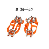 Maxbell Winter Shoe Crampons Gift Portable Shoe Grips for Ice Fishing