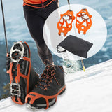 Maxbell Winter Shoe Crampons Gift Portable Shoe Grips for Ice Fishing