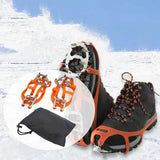 Maxbell Winter Shoe Crampons Gift Portable Shoe Grips for Ice Fishing