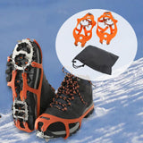 Maxbell Winter Shoe Crampons Gift Portable Shoe Grips for Ice Fishing
