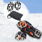 Maxbell Winter Shoe Crampons Gift Portable Shoe Grips for Ice Fishing