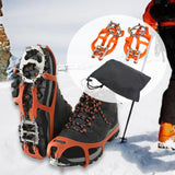 Maxbell Winter Shoe Crampons Gift Portable Shoe Grips for Ice Fishing